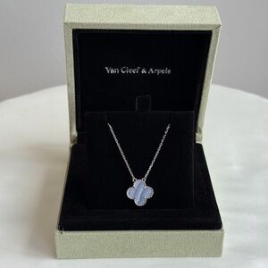 Van Cleef & Arpels Silver And Blue Necklace